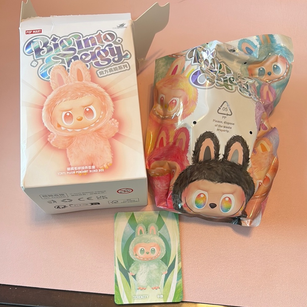 Authentic Pop Mart Labubu “Serenity” from Big Into Energy series unopened bag